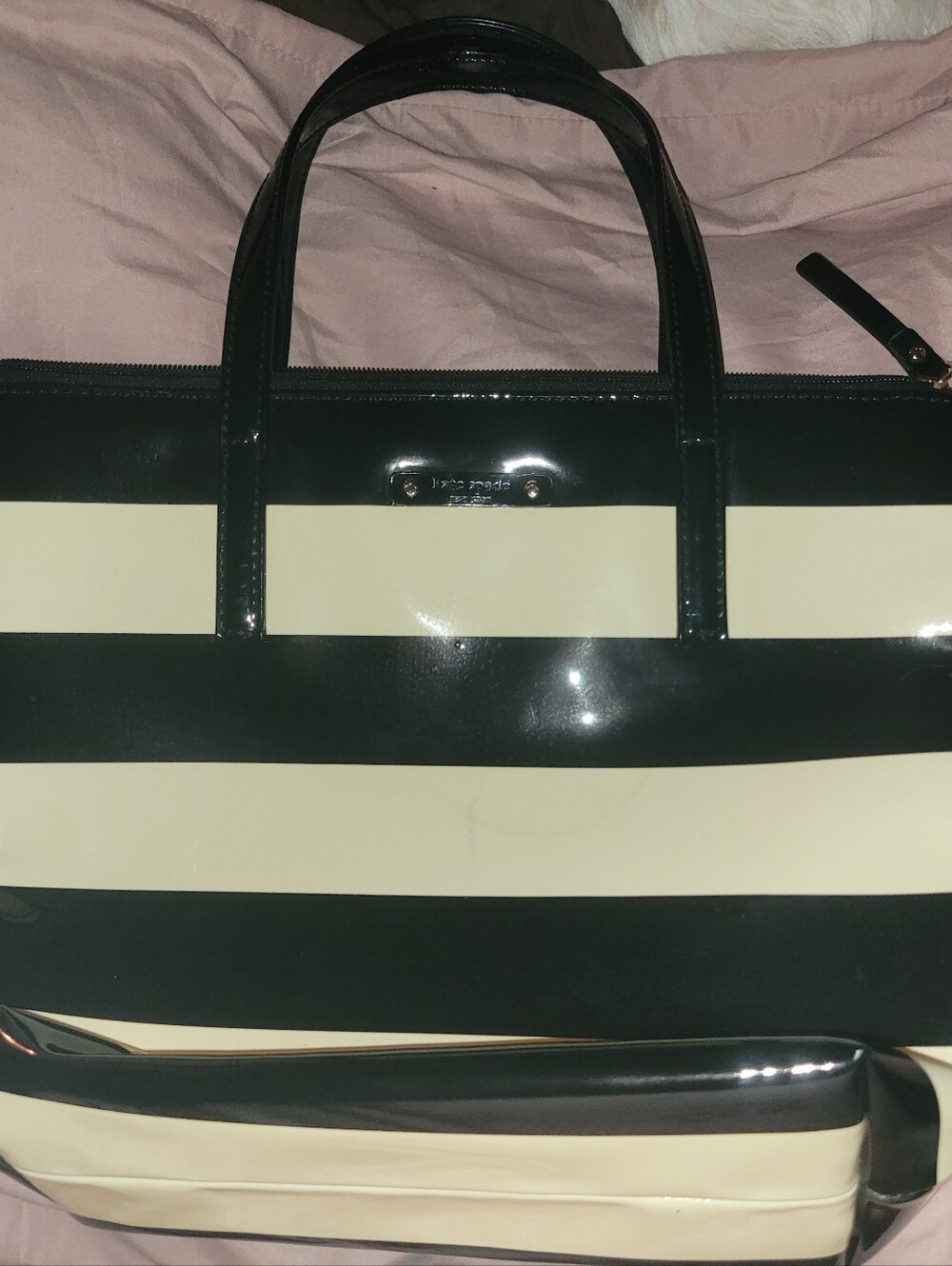 Kate Spade Penn Valley Sophie striped tote bag